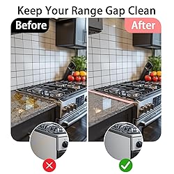 Stainless Steel Stove Gap Covers in Pink– 2 Pack