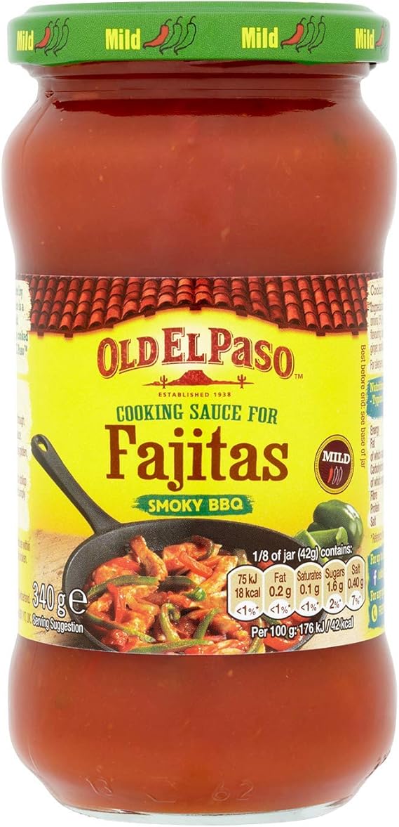 Old El Paso Mexican Smoky Fajita Cooking Sauce, 340g Amazon.co.uk Grocery