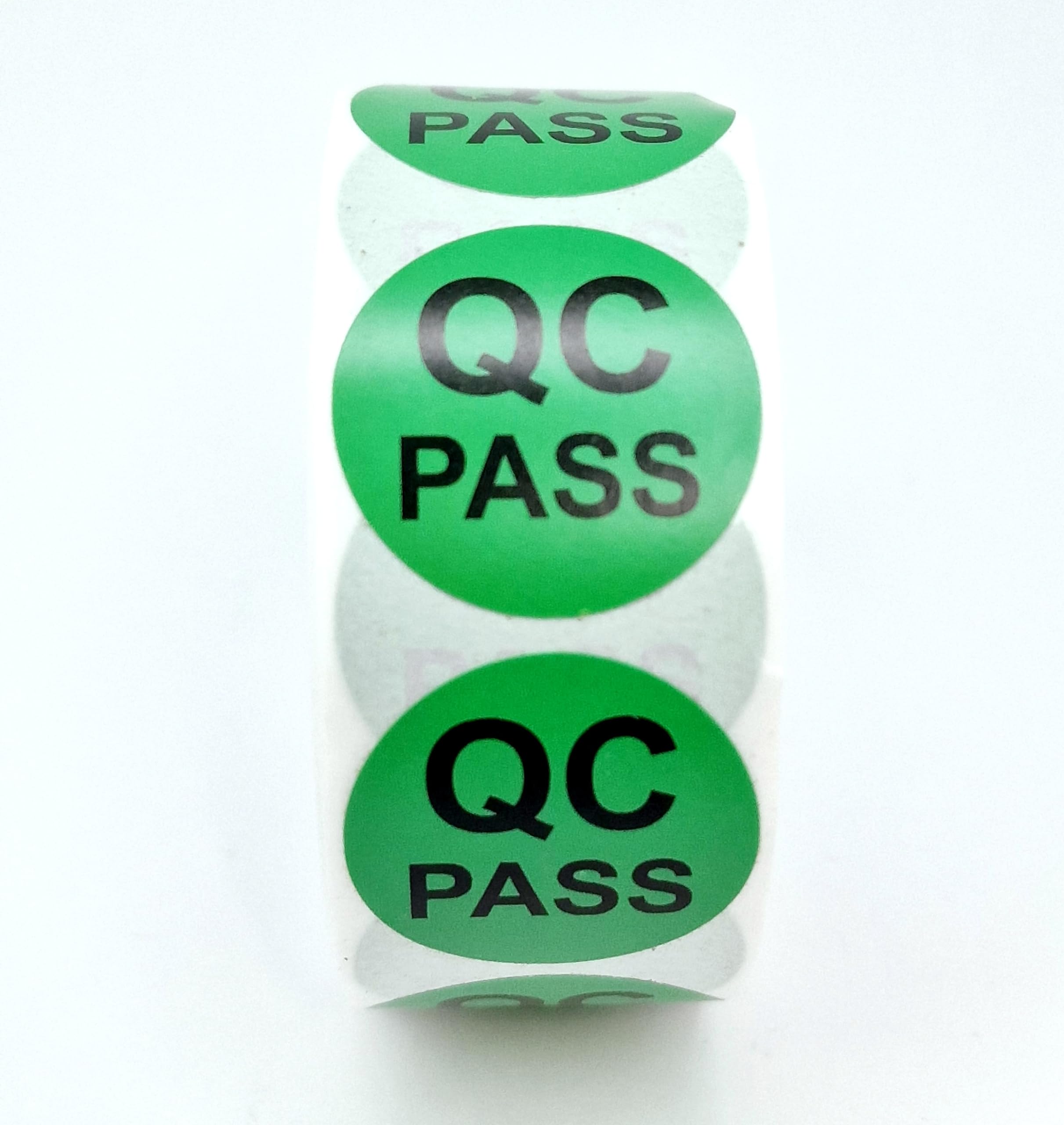MajorCrafts 500 Labels per roll 2.5cm 1" QC Quality Control Round Sticker Labels (QC Pass - V098)