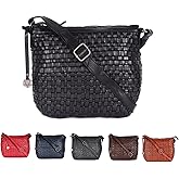 VILENCA HOLLAND Genuine Leather Crossbody Sling Bag for Women, Purse for Women Trendy Casual Office Bag with Adjustable Strap