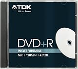 TDK T19494 4.7GB 16x Printable DVD+R Disc Jewel Case Pack of 10 view 3