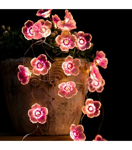 Amazon.com: Cherry Blossom Fairy String Lights Sakura Pink Flower