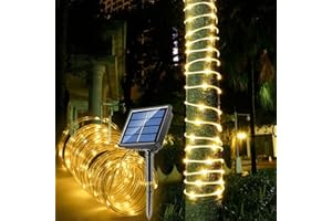 LAIRTPOW Solar Rope Light Waterproof IP65 39FT 100LEDs Outdoor LED ‎Solar Outdoor Lights for Party Garden Yard Home Wedding Christmas Halloween Holiday Tree Decoration Lighting