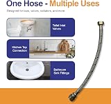 WRAS 15mm Flexible Hose Pack 2 x 15mm x 1/2in Flexible Tap Connector 300mm view 5