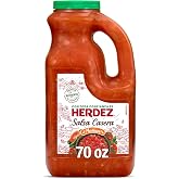 HERDEZ Salsa Casera, Medium, 70 oz Jug | Authentic Mexican Homestyle Salsa for Tacos, Chips &amp; Dips