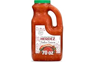 HERDEZ Salsa Casera, Medium, 70 oz Jug – Authentic Mexican Homestyle Salsa for Tacos, Chips & Dips