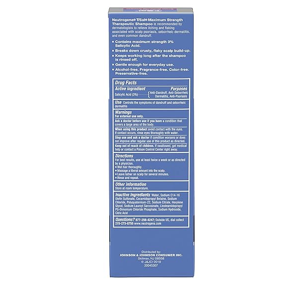 NEUTROGENA T/SAL THERAPEUTIC MAXIMUM STRENGTH SHAMPOO 4.50 OZ (PACK OF 10)