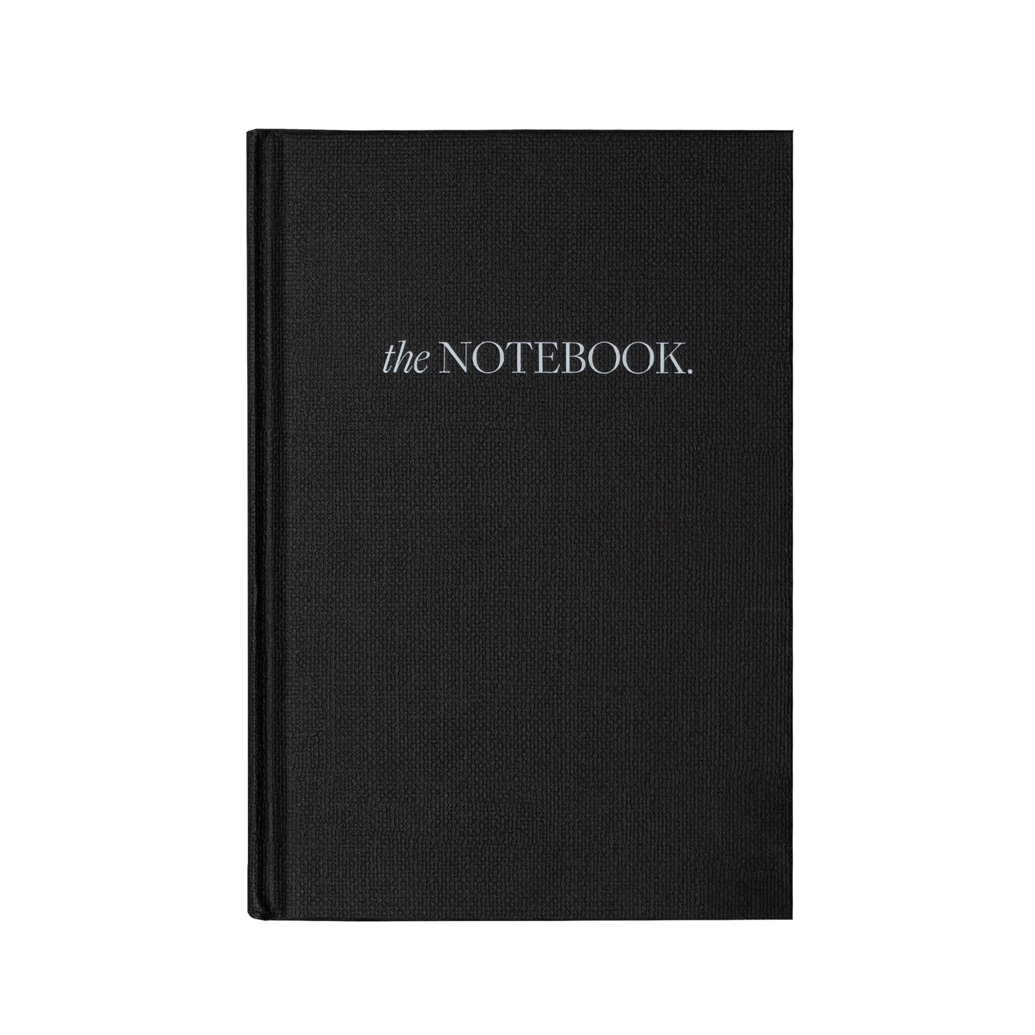 The Notebook by Roxie Nafousi | Reflection Journal for Manifesting | A5 Blank Journal Notebook with Black Hardbound Woven Cover