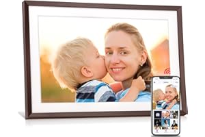 SAMMIX Digital Picture Frame 10.1 Inch WiFi Digital Photo Frame, 32GB Memory IPS HD Touch Screen Picture Frame, Auto-Rotate Slideshow, Wall-Mounted, Easy to Setup to Share Photos or Video via APP