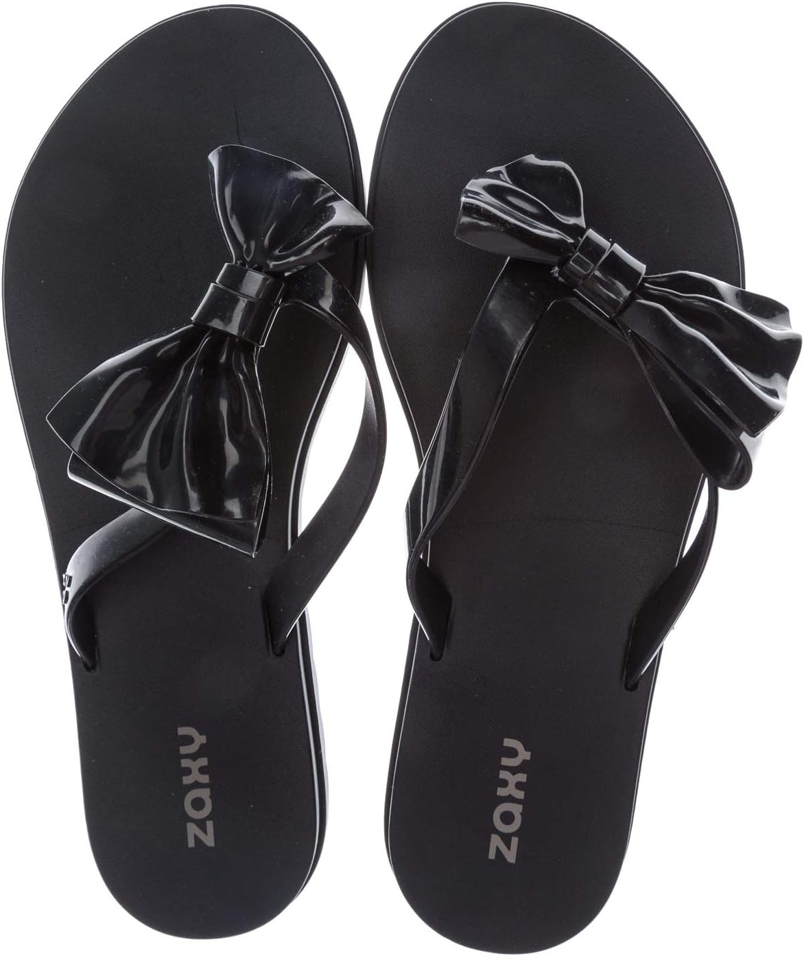 Womens Fresh Seduce Bow Flip Flops in Black