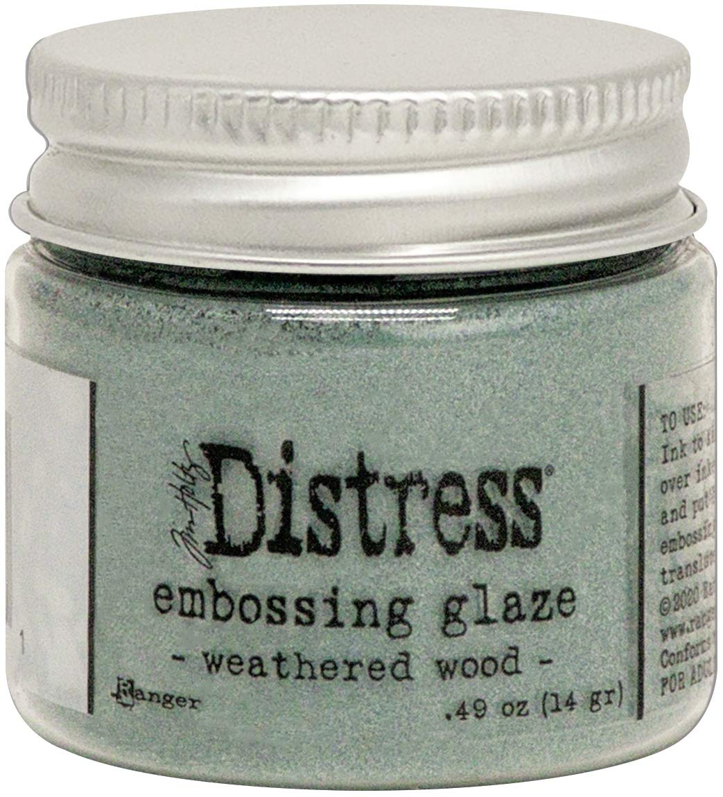 Ranger Tim Holtz - TDE71051 Distress Embossing Glaze-Weathered Wood, 1 oz jar