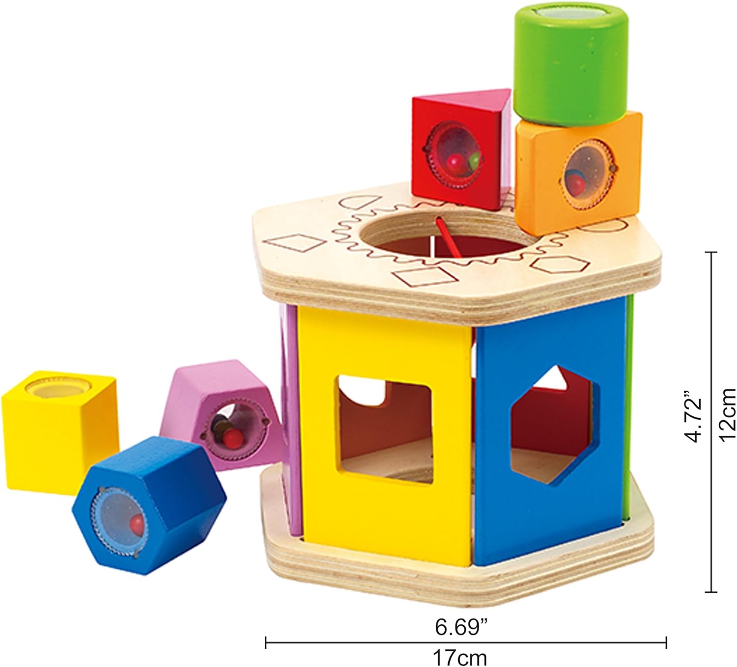 hape color and shape sorter
