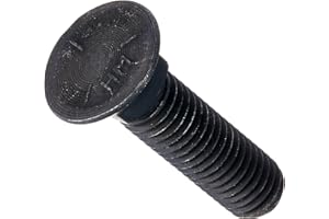 The Hillman Group 260081 1/2-Inch x 2-Inch Plow Bolts, 50-Pack, Black