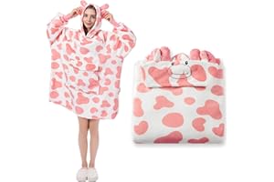 Krifey Wearable Blanket Hoodie, Oversized Sherpa Hooded as Christmas, Birthday Gifts for Mom Women Girlfriend Men