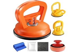 WASAIQI Dent Puller,3 Pack Car Dent Puller Dent Remover Tool Dent Removal Kit for Car Suction Cup Dent Puller and Dent Repair Kit Handle Lifter for Cars Body,Glass,Screen,Tiles Lifting,Objects Moving