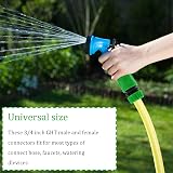 YAAVAAW 10Pcs Garden Hose Tap Connector Kit 1/2in 3/4in 2-in-1 Quick Connect view 7