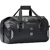 KEMIMOTO Waterproof Motorcycle Dry Bag – Duffle Tail Bag Soft Luggage, 40L/65L Large Capacity with 4 Quick-Release Straps, Dustproof for Touring, Adventure, Motorcycling & Camping