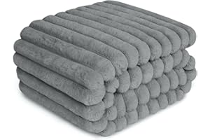 Chicute Waterproof Dog Blanket, Luxury Plush Washable Medium Dogs Blankets for Dog Bed, Super Soft Calming Pet Blanket for Indoors (Grey, 30"x40")