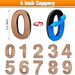 Ranslen 10 Pieces 4 Inch High House Numbers