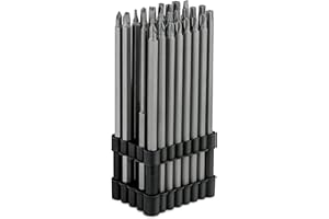 NEIKO 10224A 1/4" Extra Long Security Bit Set, 32 Piece Screwdriver For Drill, S2 Steel 6” Long Torx ,Tamper Proof , Torx, PoziDriv, Spanner, Tri-Wing, Security Power Bit