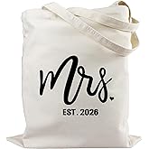 Xuzoueisp Aesthetic Canvas Tote Bag for Women, Cute Reusable Tote for Shopping Grocery, Bridal Shower Gifts for Women