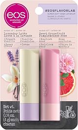 eos Flavor Lab Lip Balm Stick Lavender Vanilla Latte Grapefruit Rose Pack 1 view 4