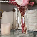 Vzmiza Clear Glass Vase Premium Quality Modern Rustic Home Decor view 2