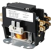 Dreyoo 24V Coil 1 Pole 30A Air Conditioner Contactor HVAC Motor Relay | Carrier HVAC Motor Contactor, Air Conditioner Replacement Relay, Compatible with C230b, Heat Pump, Refrigeration Systems