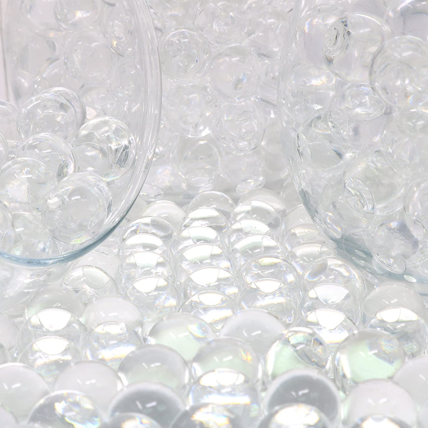 140,000 Clear Water Beads, Transparent Water Gel Beads for Vase Filler, Christmas Decoration, Wedding Centerpiece, Floating Candles, Planting, Floral Decoration