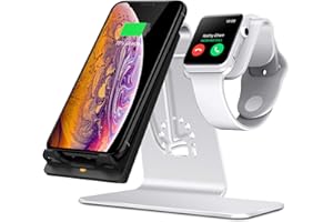 Bestand 2 in 1 Phone 15W (for LG) Wireless Charging Stand & Apple Watch Charging Stand Holder for Apple iWatch/iPhone X/ 8 Pl