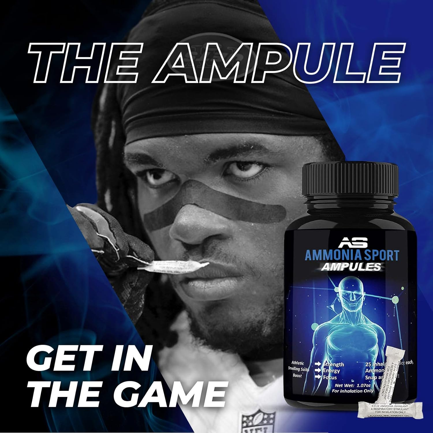 Ammoniasport Athletic Smelling Salts Ampules 100 Ammonia Inhalant Smelling Salts Powerlifting Smelling Salts Ammonia Alert Salt Caps Pre Workout Tablets Jetlag Pills Ammonia Alert Amazon Ca Health Personal Care