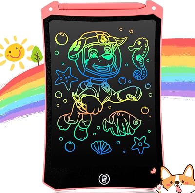 PINKCAT 8.5 inch LCD Writing Tablet Kids Drawing Pad Pink 3 7 Years Gift