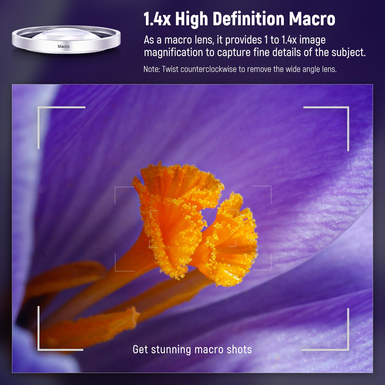 NEEWER 49mm 0.75x Wide Angle & 1.4X Macro Additional Lens for X100 Series Cameras, HD 2 in 1 Lens with 49mm Adapter Ring for Fujifilm X100 X100S X100F X100T X100V X100VI Cameras (Silver Frame), LS-47