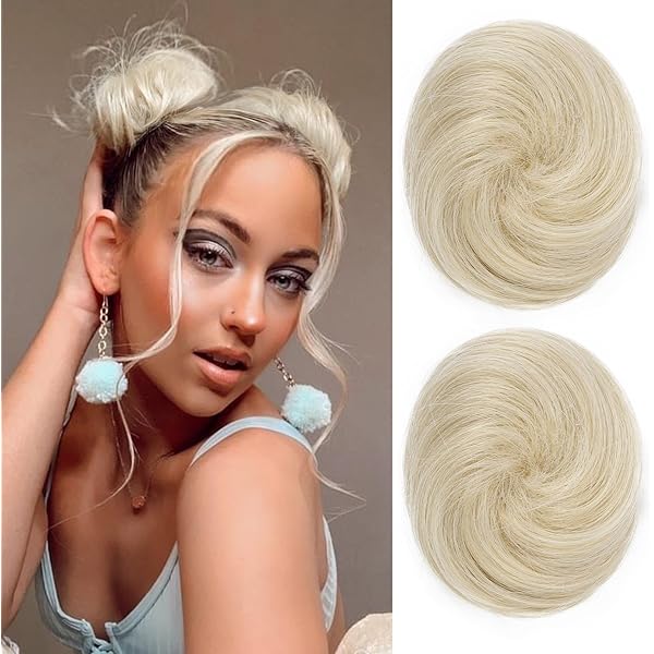 Amazon.com : Funbun Curly Synthetic Hair Wrap Elastic Band