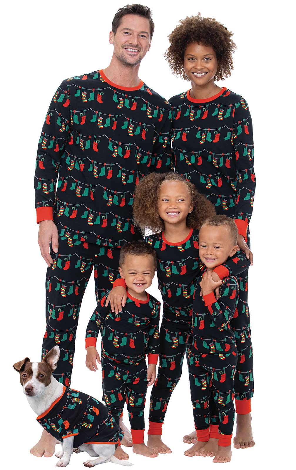 PajamaGram Women's Family Christmas Pajamas - Christmas Pajamas for Family Bl 1X Black Image