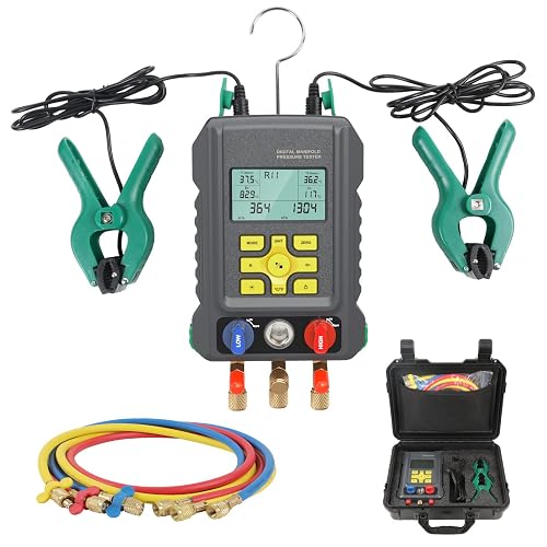 CMTOOL HVAC Gauges Digital Manifold Gauges Set, 92 Refrigerants ...