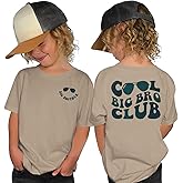 GLIGLITTR Big Brother Shirt for Toddler Baby Boys Cool Big Bro Club T-Shirt Kids Promoted Big Brother Announcement Outfit