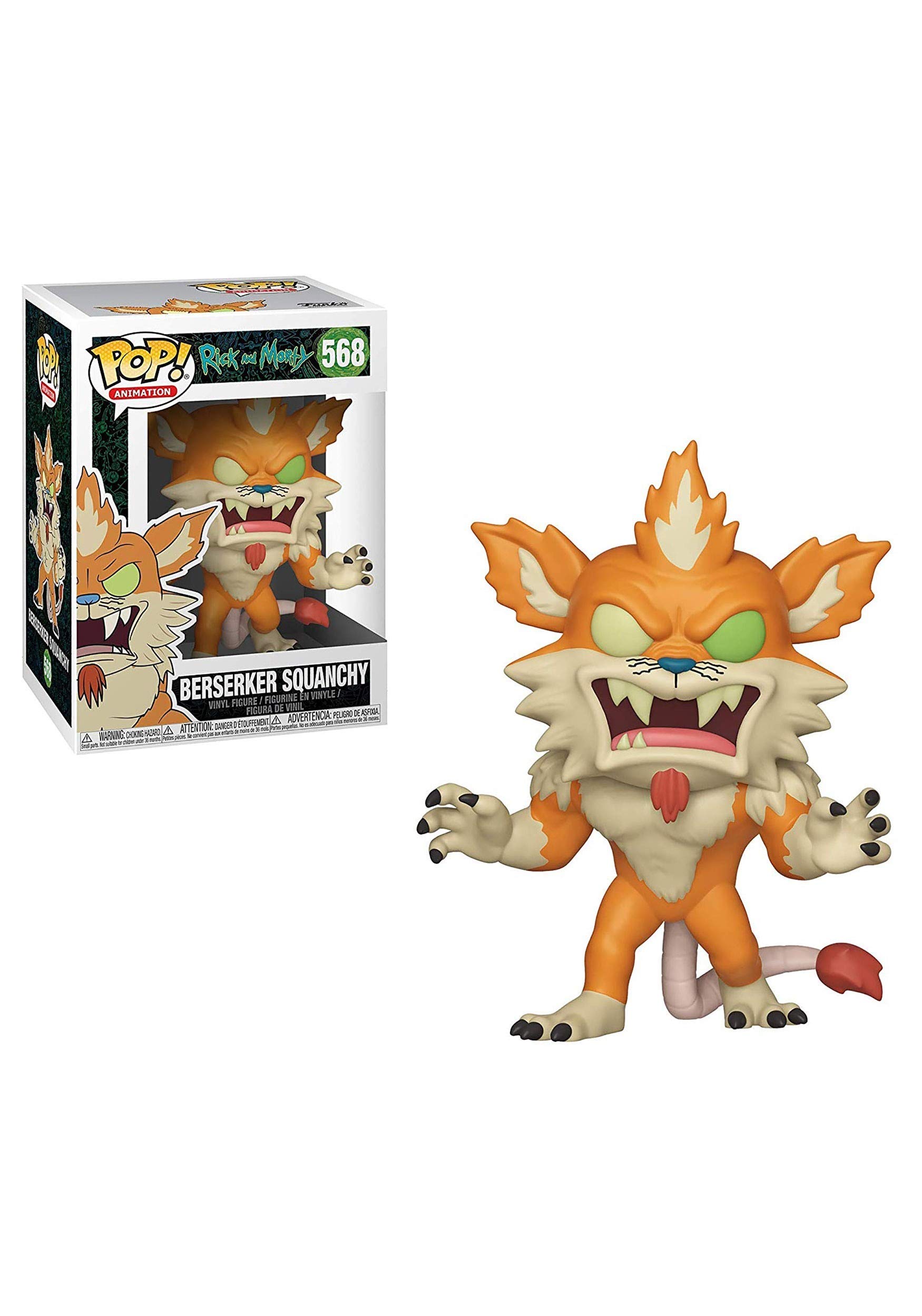 Funko Pop! Animation: Rick and Morty-Berserker Squanchy Collectible Figure - Rick & Morty - Collectable Vinyl Figure - Gift Idea - Official Merchandise - Toys for Kids & Adults - TV Fans