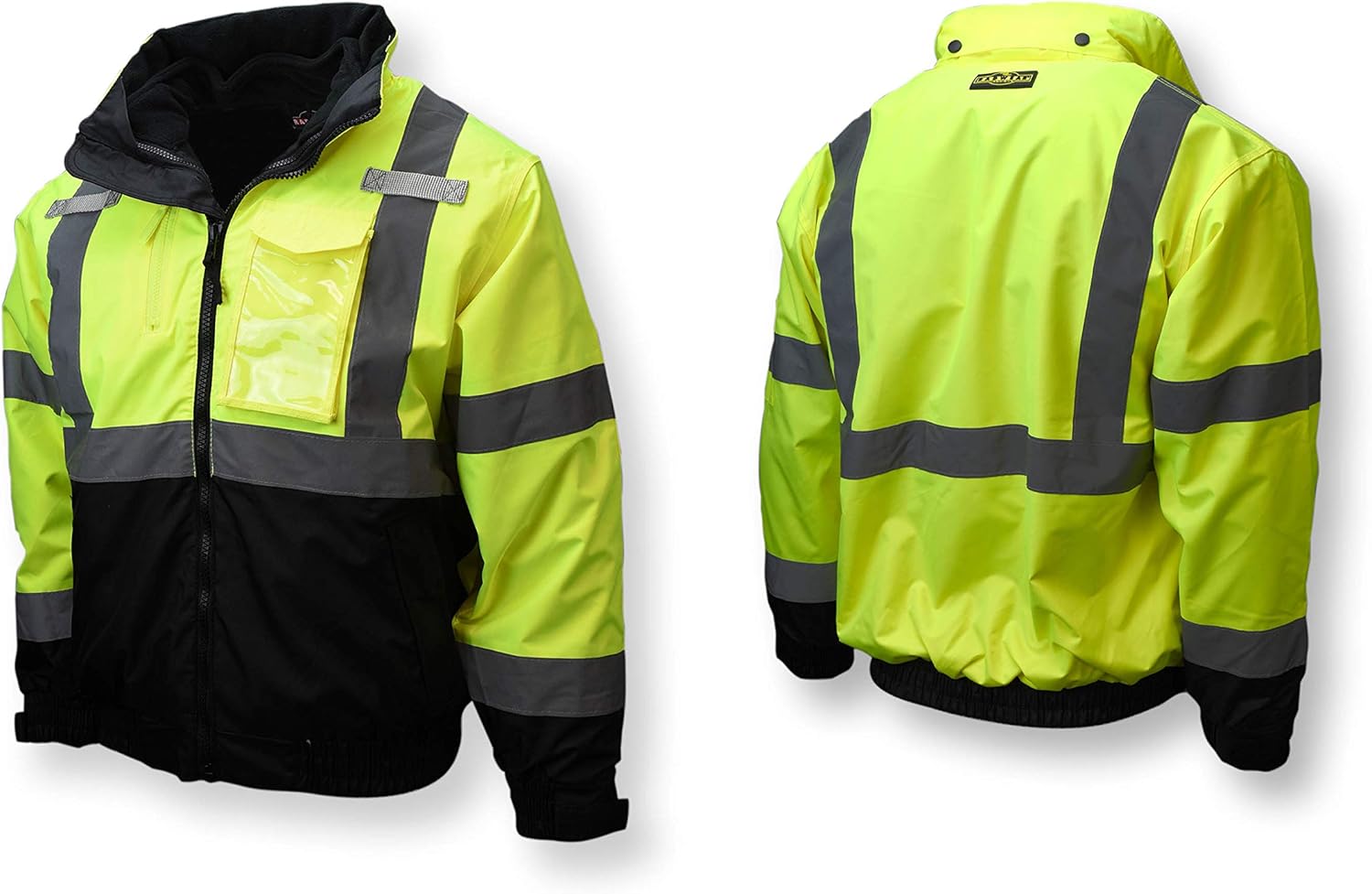 Radians SJ210B Three-in-One Deluxe Hi-Viz Bomber Jacket: Clothing