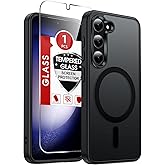 LeYi for Galaxy S23-Phone Case [MagSafe Fit] with Screen Protector, Black | Samsung Galaxy S23 Case 【𝐍𝐨𝐭 𝐅𝐢𝐭 𝐒𝟐𝟐/𝐒𝟐𝟑 𝐅𝐄】 Magnetic, Unlocked New 256gb S 23 Galaxys23 5G Rugged Cover Funda
