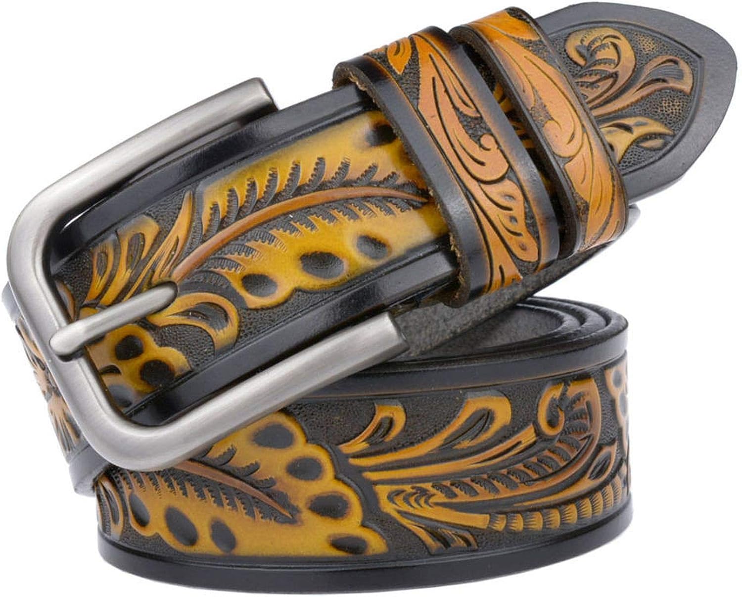 Fashion Wide Genuine Leather Belt Woman Vintage Sculpture Cow Skin Belts Women Top Quality Strap Female Jeans