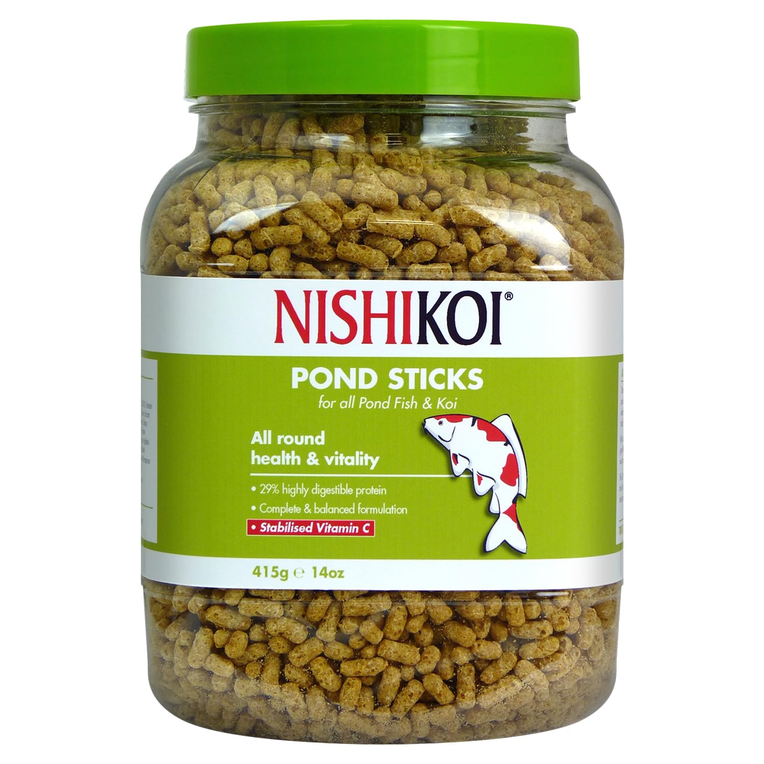 Nishikoi Pond Sticks Complete Food for Koi and Pond Fish - 415g