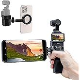 JJC Pocket 3 Magnetic Phone Holder for DJI Osmo Pocket 3 & Xtra Muse Accessories, Detachable Expansion Adapter Compatible with Magsafe Cell Phones/Case, Folding 2-Fingers for Tripod & Extension Rod