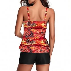 Tankini Swimsuits for Women Tummy Control Blouson
