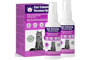 RUNMAT Cat Calming Pheromone Spray – Anti-Anxiety Aid for Cats – Stops Scratching, Peeing & Marking – Ideal for Travel, Vet Visits & Stress Relief – 60-Day Kit (2 × 60 mL)