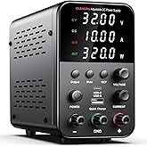 DC Power Supply Variable, 32V 10A Bench Power Supply with Encoder Knob, 4-Digits Display, Adjustable Regulated lab Power Supp