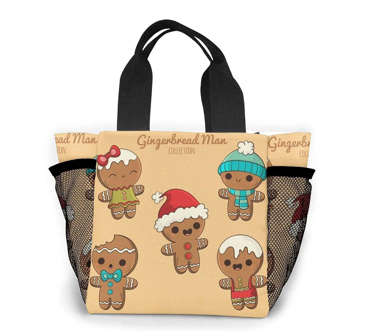 Gingerbread Cookies Collection Women's Fashion Shopping Bag Reusable