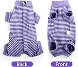 HEYWEAN Cat Recovery Suit Bodysuit After Surgery Stripes Long Sleeve view 7