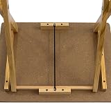 Home Vida Folding Snack Table Wood Natural - TV Dinner Laptop Desk view 6