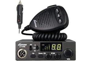 LUITON 40-Channel CB Radio LT-298 Compact Design with External Speaker Jack, Large Easy to Read LED Display Compatible with 12-24V Voltage